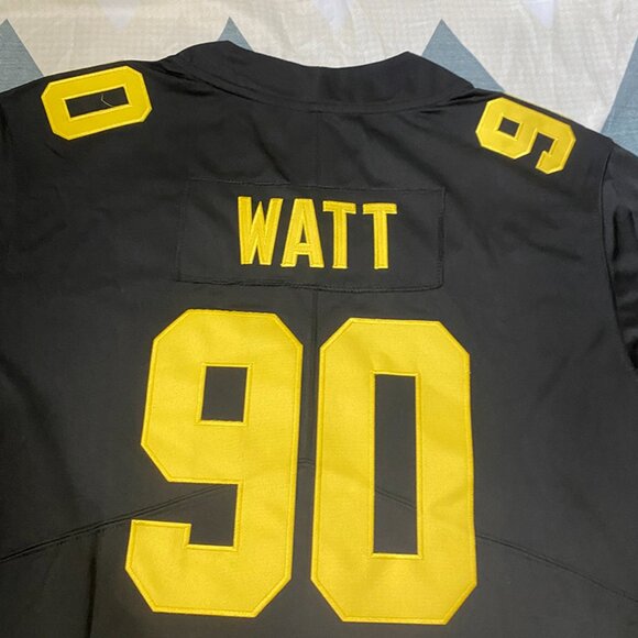 Stitched Pittsburgh Steelers TJ Watt Jersey Black #90 - Picture 7 of 9